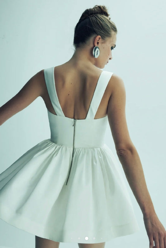 LEANNE SATEN MİNİ ELBİSE