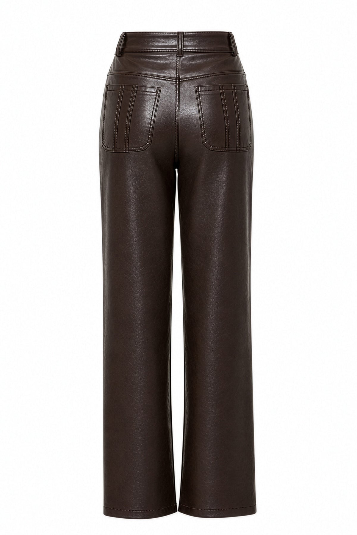 Claya Leather Pant Brown