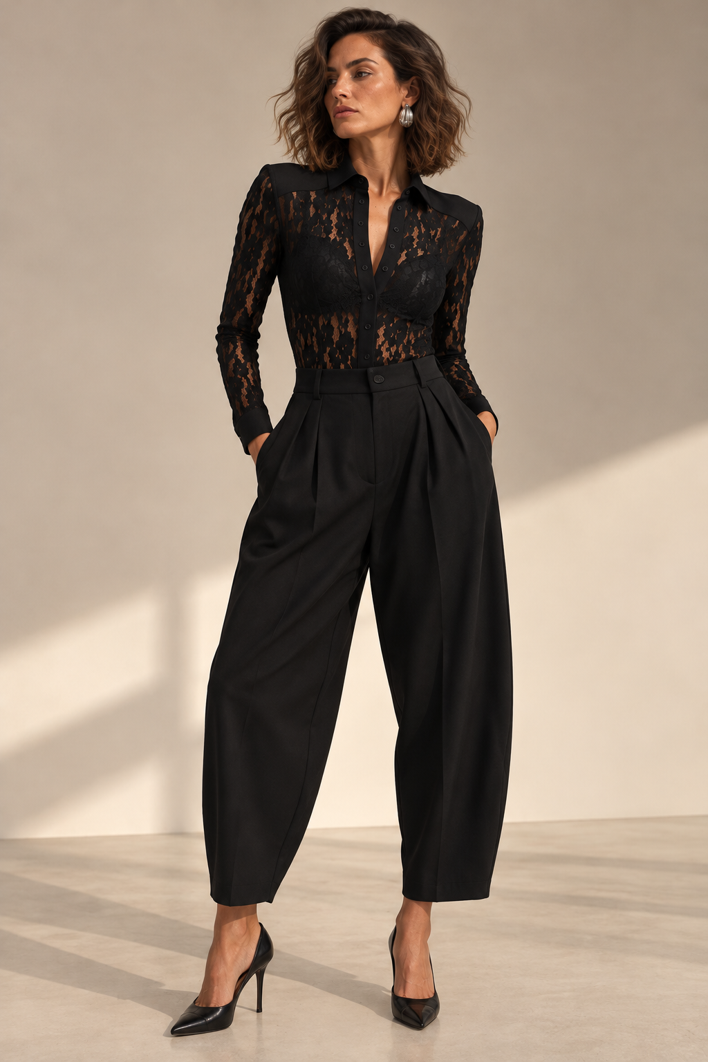 Lace body suit