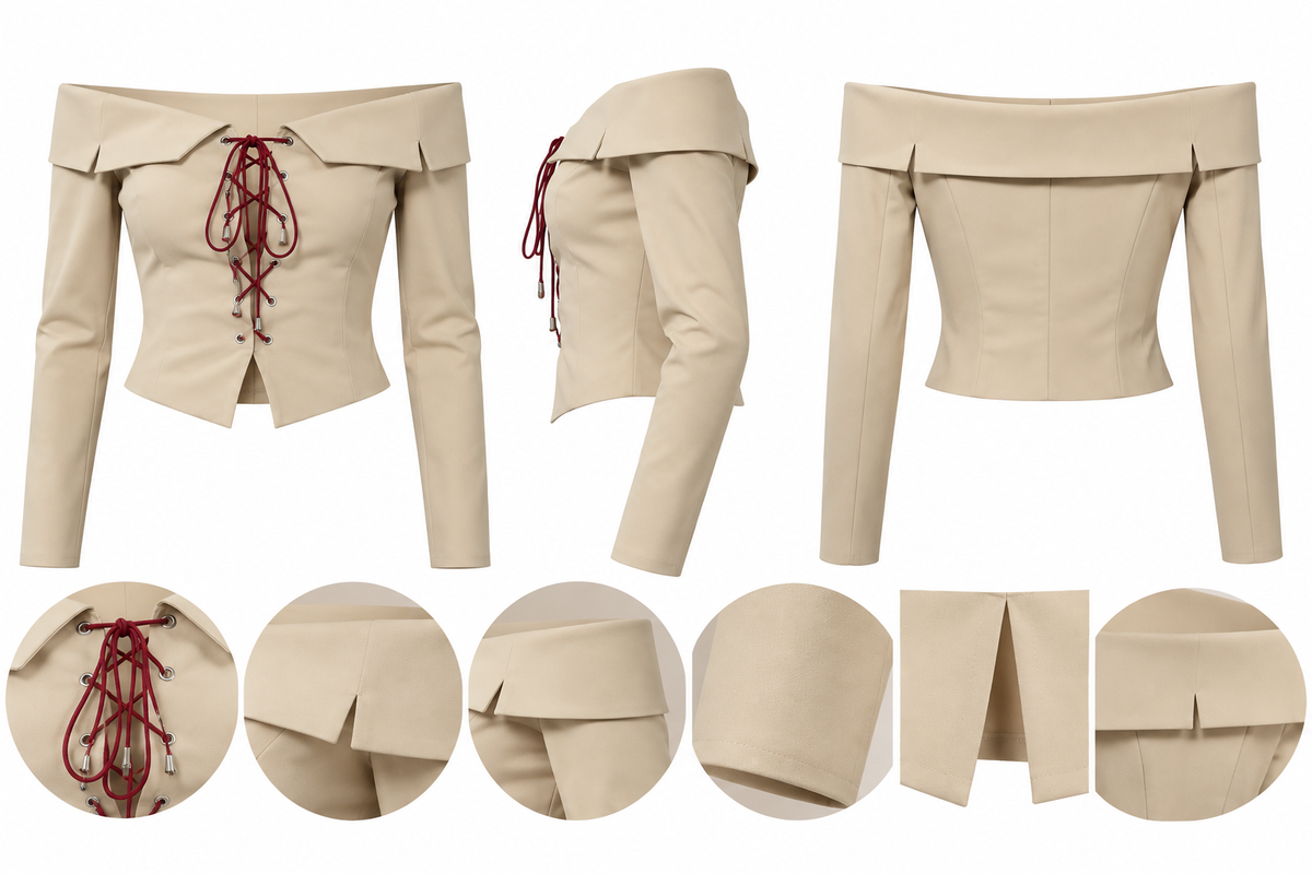 RUE Lace-Up Top