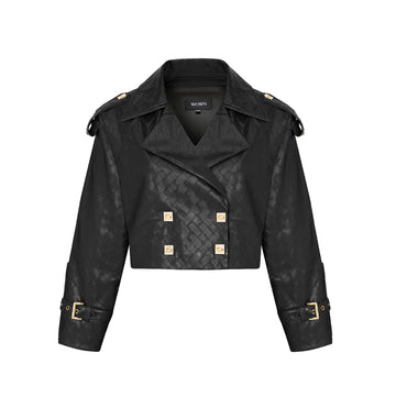 VİNCENT LEATHER JACKET BLACK GOLD