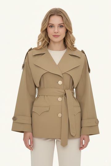 Berry Trench Coat