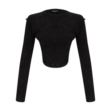 YASMINRIB ACID WASH TOP