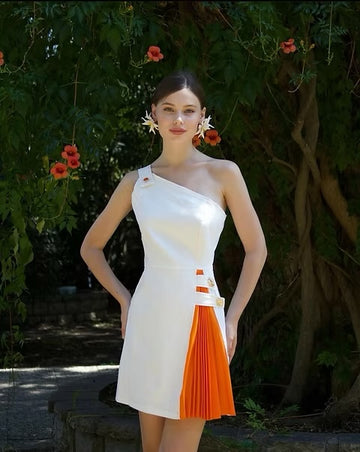 Gabardin Mini Elbise